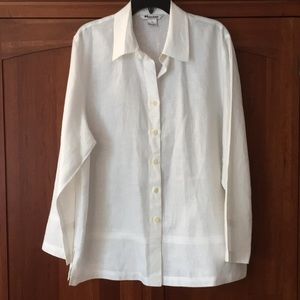 White Linen Blouse/Jacket